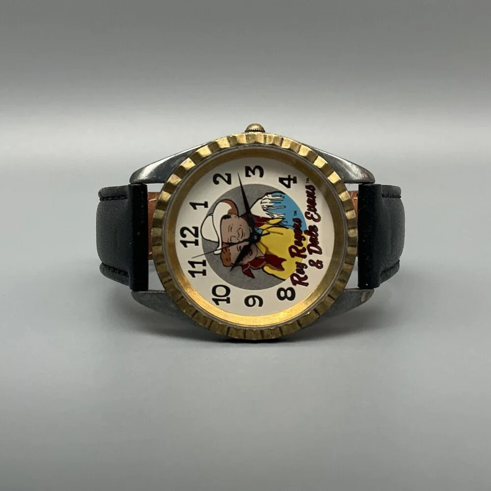 Vintage Fossil Happy Trails Mens Watch 34mm Roy Rogers Dale Evans New Battery